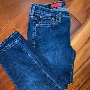 ♦️LUXURY DENIM CROP JEANS - Size 27R by AG Adriano Goldschmied - Fashion Lover